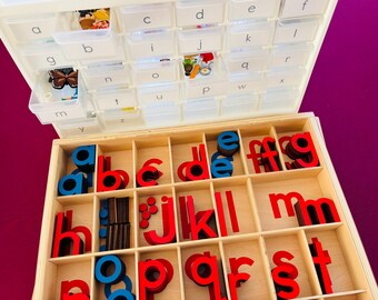 Montessori Moveable Alphabet Plus ABC Objects Box