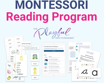 Montessori Reading Program - Homeschool Phonics Curriculum (PDF)