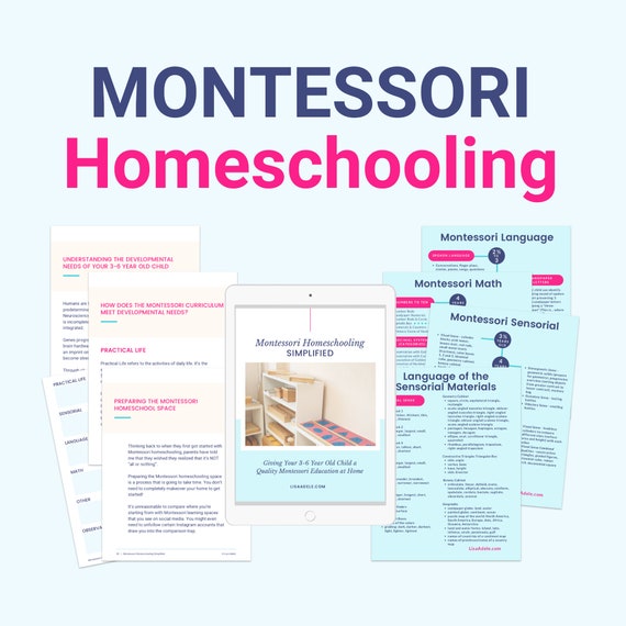 Montessori Homeschool Curriculum – Toddler & Preschool Education (PDF)