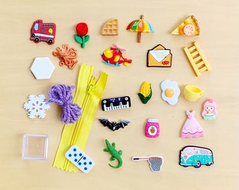 Beginning Sounds Alphabet Trinkets - Phonics Games - Montessori Language Activities - Phonemic Awareness  - Montessori Materials