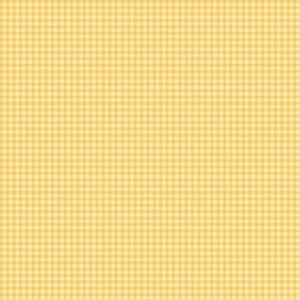 May include: A seamless pattern of yellow and light yellow gingham fabric. The pattern consists of a grid of evenly spaced squares, creating a classic and cheerful design. The fabric has a soft, matte appearance.