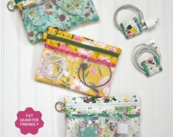 The Tech Organizer Pattern & Mini Cord Wraps by Around the Bobbin