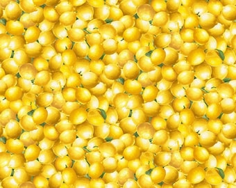 Limoncello Packed Lemons Print CD3445-Lemon from Timeless Treasures Fabrics