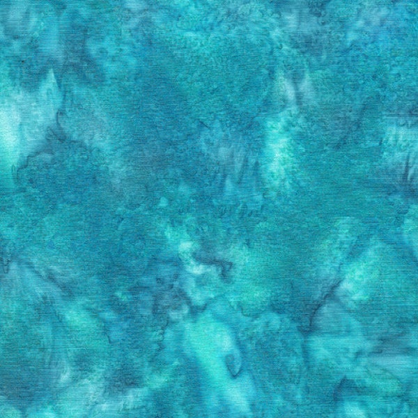 Island Batik Cool Water, Green Toned Teal from Tantalizing Teals Basics