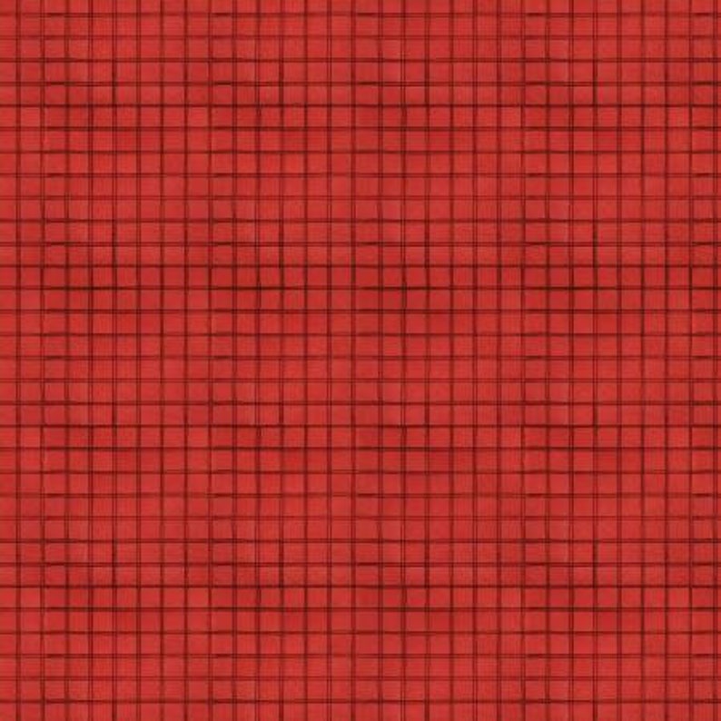 White As Snow Red Windowpane Plaid C13565-Red by J Wecker Frisch for Riley Blake Fabrics image 1