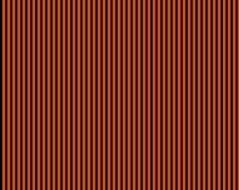All Hallows Eve Orange and Black 1/4&quot; Stripe 8109-Pumpkin from Timeless Treasures Fabrics