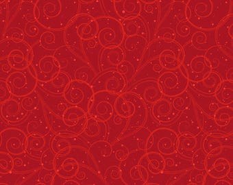 Its Snow Wonder Swirls and Dots on Red 2705-88 from Blank Quilting