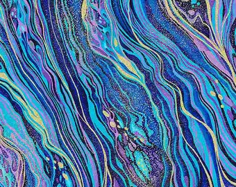 Blue Marble Design 1027-BLUE by Timeless Treasures
