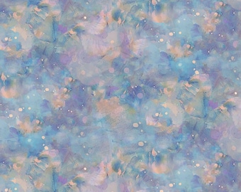 Dragonfly Mist Watercolor Texture CD3897-Blue from Timeless Treasures Fabrics