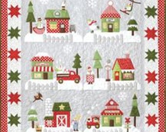 Frosty Goes to Town Quilt Pattern Set and Accessory Packet by The Quilt Company