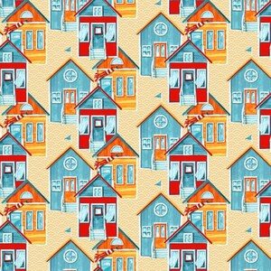 Surf's Up! Scooters and Bicycles on a Soft Gold Background 1165-44 from Henry Glass Fabrics image 5