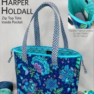 Harper Holdall Tote Bag Pattern by Lazy Girl Designs