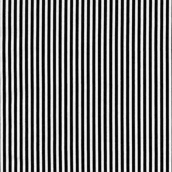 Black and White 1/4" Stripe 8109-Black from Timeless Treasures Fabrics