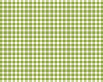 Beautiful Basics Classic 1/8" Apple Green and White Gingham Check 610-GG3 from Maywood Fabrics