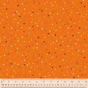Scaredy Cats Tiny Stars on Orange 53538-8 from Windham Fabrics