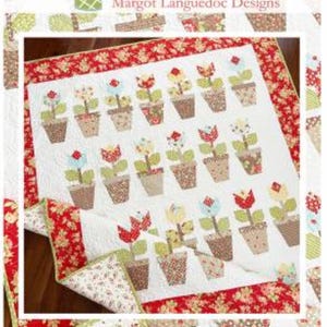 Flower Pots Quilt Pattern by Marge Languedoc for The Pattern Basket