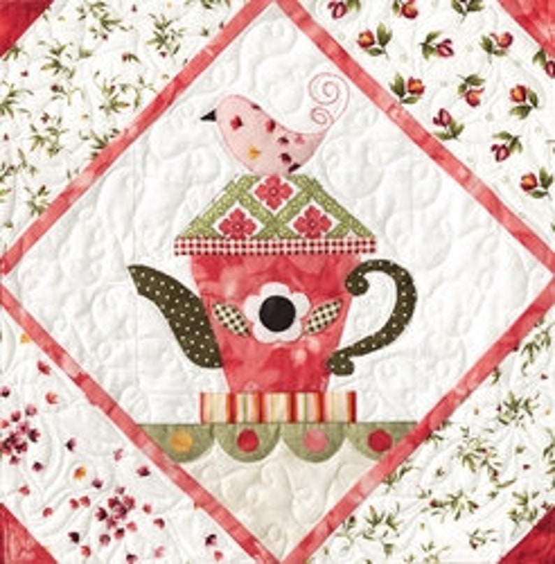 Garden Tea Party Quilt Pattern Set of 6 by the Quilt Company Etsy