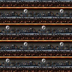 Halloween Ball Large Scale Stripe 3054-99 by Color Principle for Henry Glass Fabrics