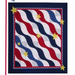 The Wave Patriotic Quilt Pattern by The Sweet Tea Girls Pattern Company