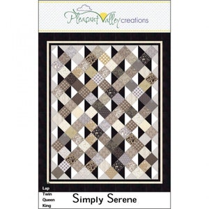 Simply Serene Charm Quilt Pattern by Pleasant Valley Creations