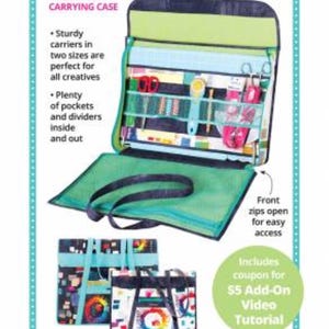 May include: A green and black carrying case with a zippered front opening. The case has multiple pockets and dividers inside. The case is labeled "Tools of the Trade Portfolio/Carrying Case".