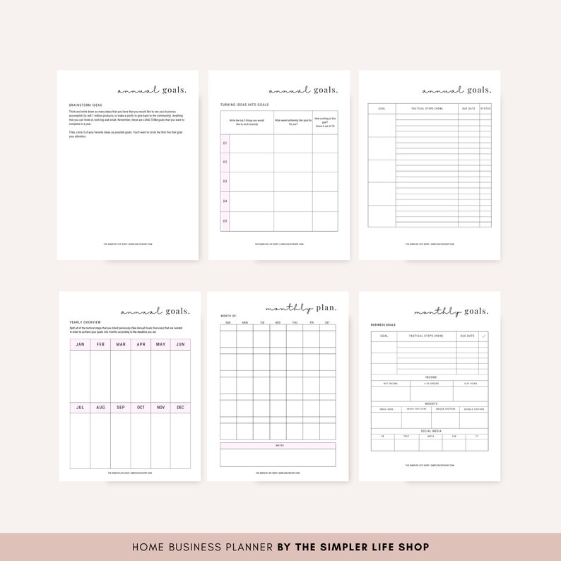 2023 Home Business Planner | Printable Planner | Online Business ...