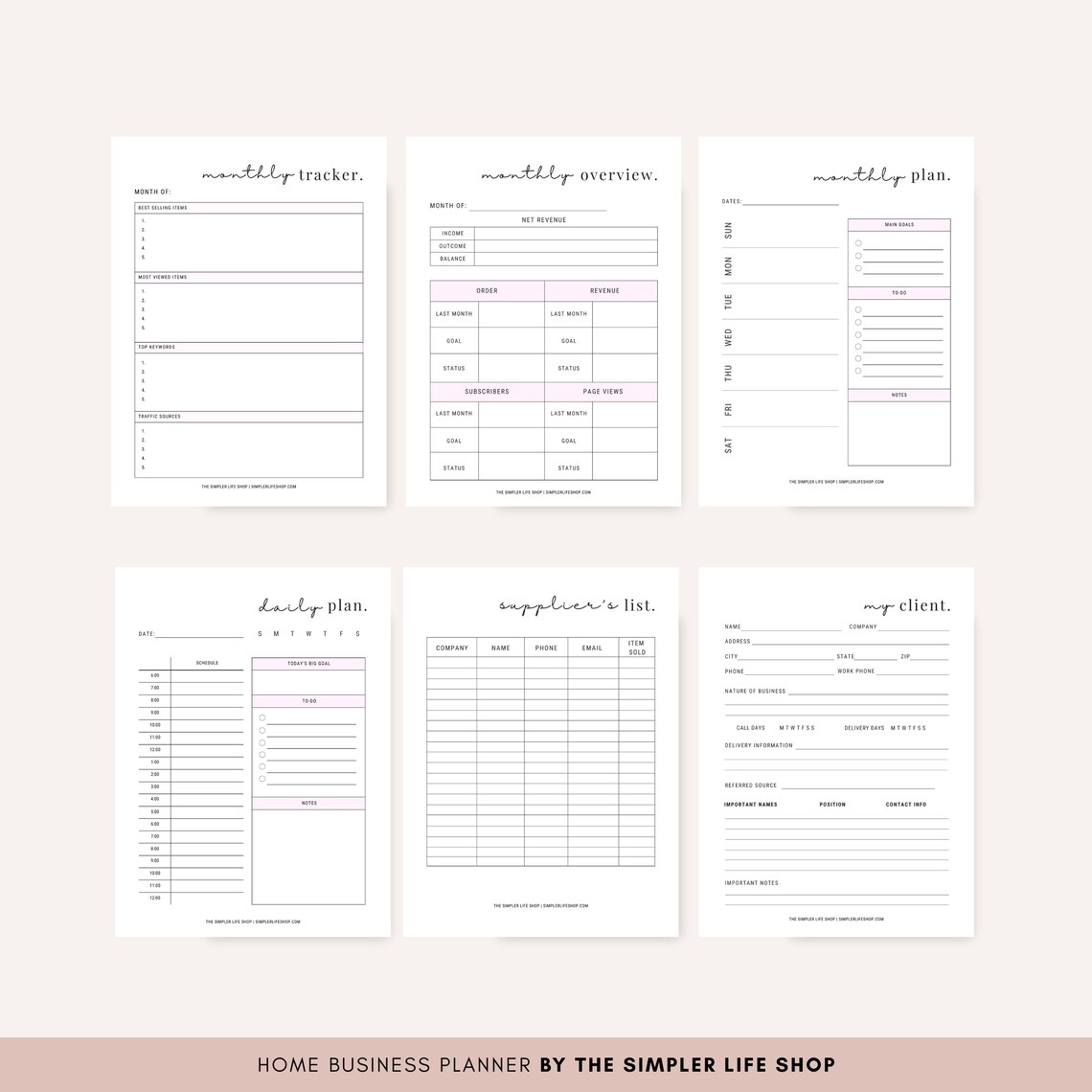 2023 Home Business Planner Printable Planner Online Business Planner ...