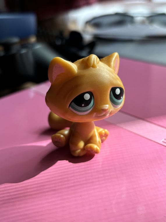 Littlest Pet Shop LPS Orange Kitten 300 Etsy Canada