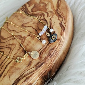 Opal and Diamond Evil Eye Pearl Choker, Gold Vermeil Choker, Dainty Diamond Necklace,Delicate Diamond Choker, Opal Choker, Valentine&#39;s Gift