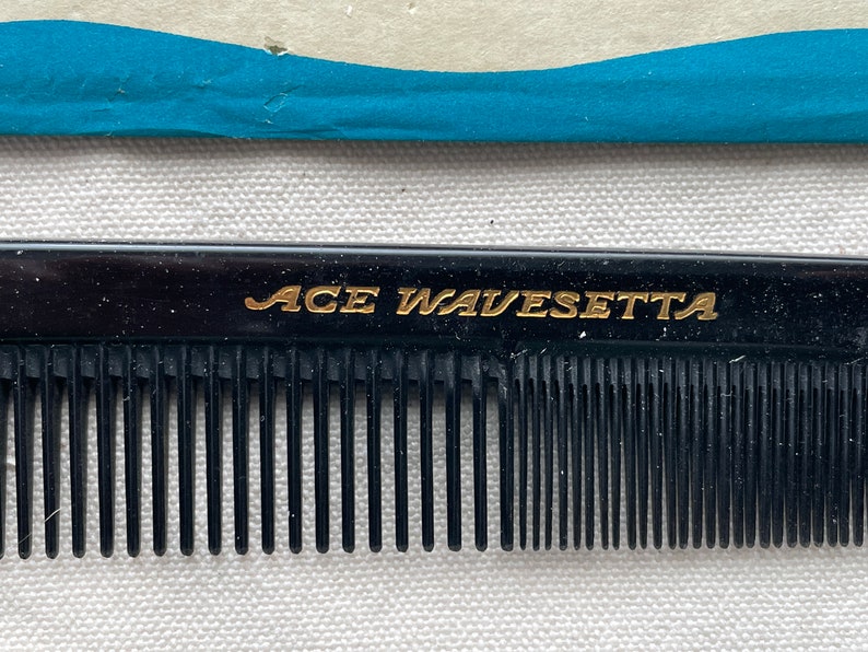 Genuine Ace® Vintage Hard Rubber Combs 7 Half Medium Half Fine Teeth Etsy