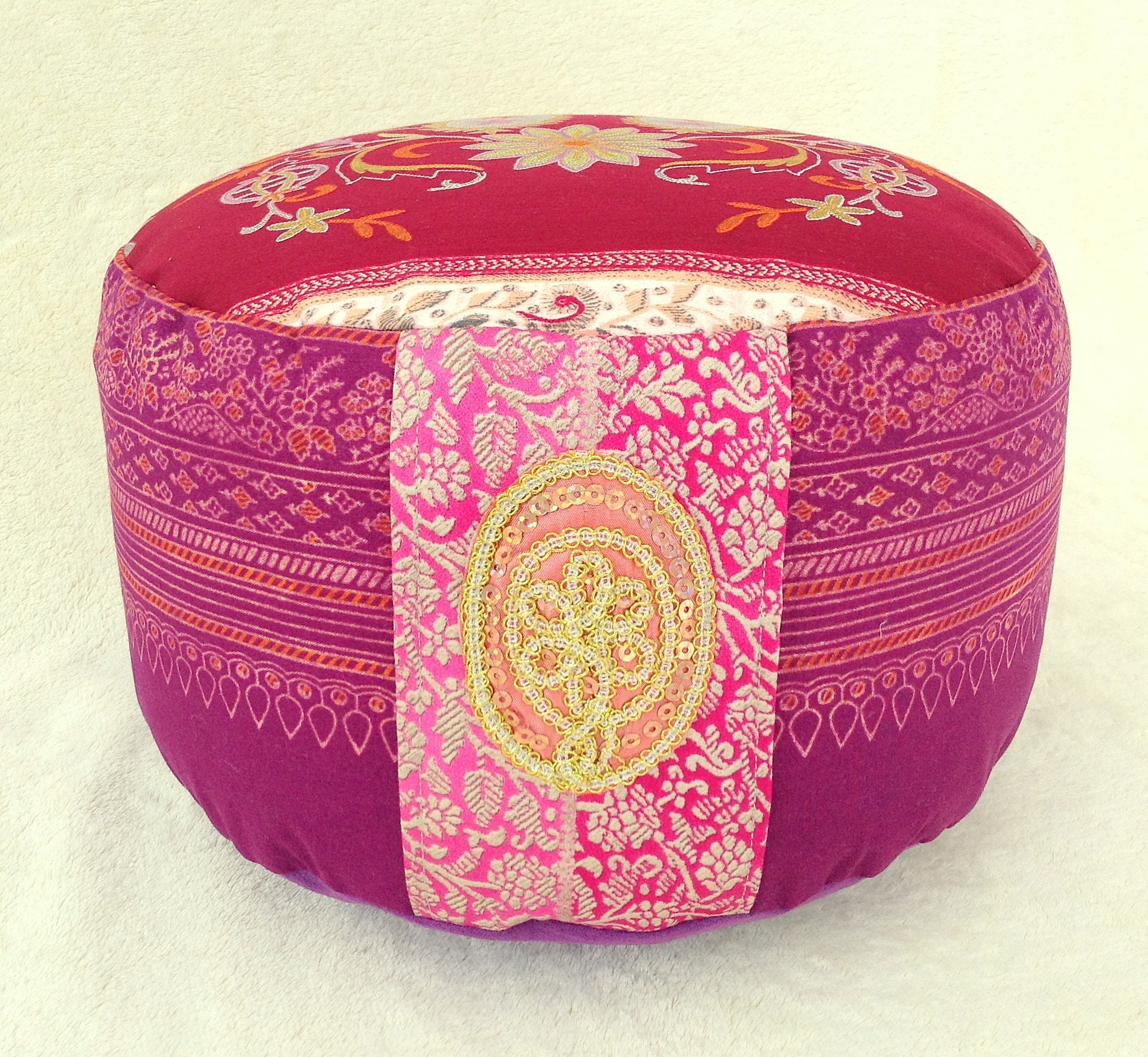 Meditation Pillow Yoga Pillow Bassetti Fabric Yoga Meditation Etsy