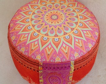 Meditation Cushion Yoga Cushion Bassetti Fabric Yoga Meditation Tantra Zafu Bolster Floor Cushion Seat Cushion Cushion Full Moon Mandala