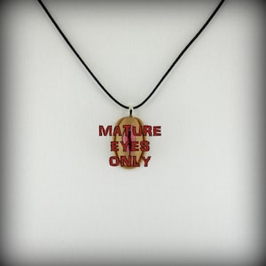 Mature Necklace Vulva Pendant, Yoni Necklace, Female Form, MATURE EYES ONLY, Adult Gifts, Chakra, Feminism