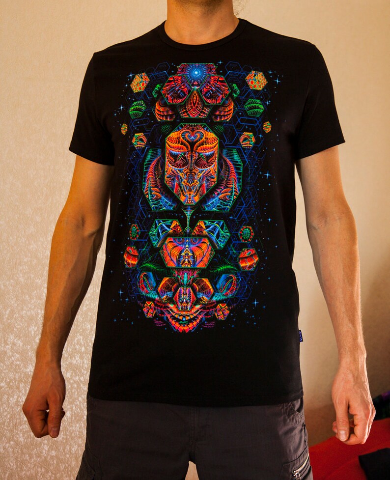 T-Shirt TERRAFORMER Trance wear blacklight psy trance | Etsy