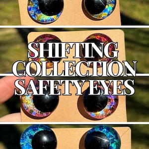 Shifting Collection Safety Eyes, Hand Painted Safety Eyes, Amigurumi, Crochet, Sinker Eyes