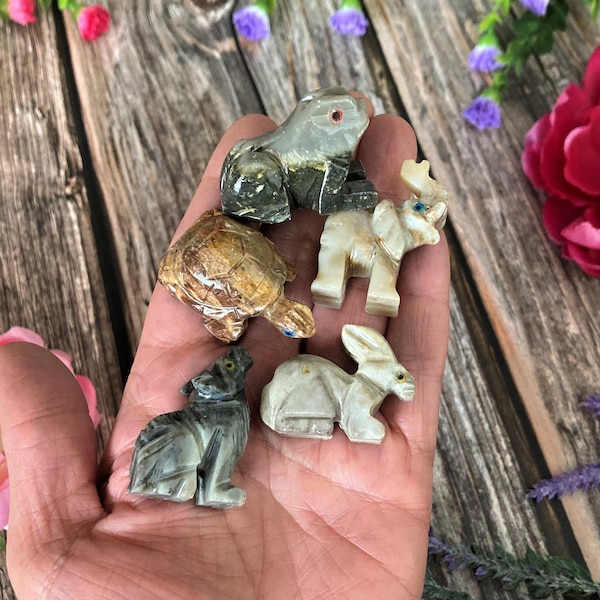 Hand Carved Onyx Animals