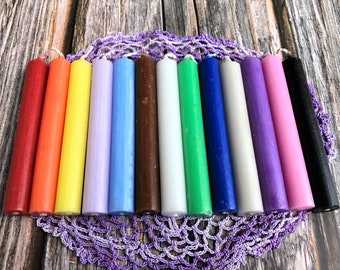 Chime Candles - Spell Work - Intention Setting - Meditation - 4" Candle, Set of 4