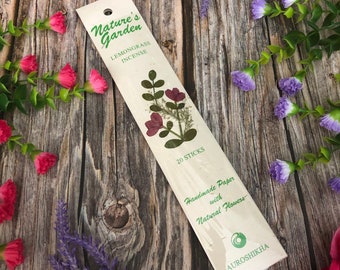 Lemongrass Incense Sticks | Premium Masala Incense by Nature's Garden