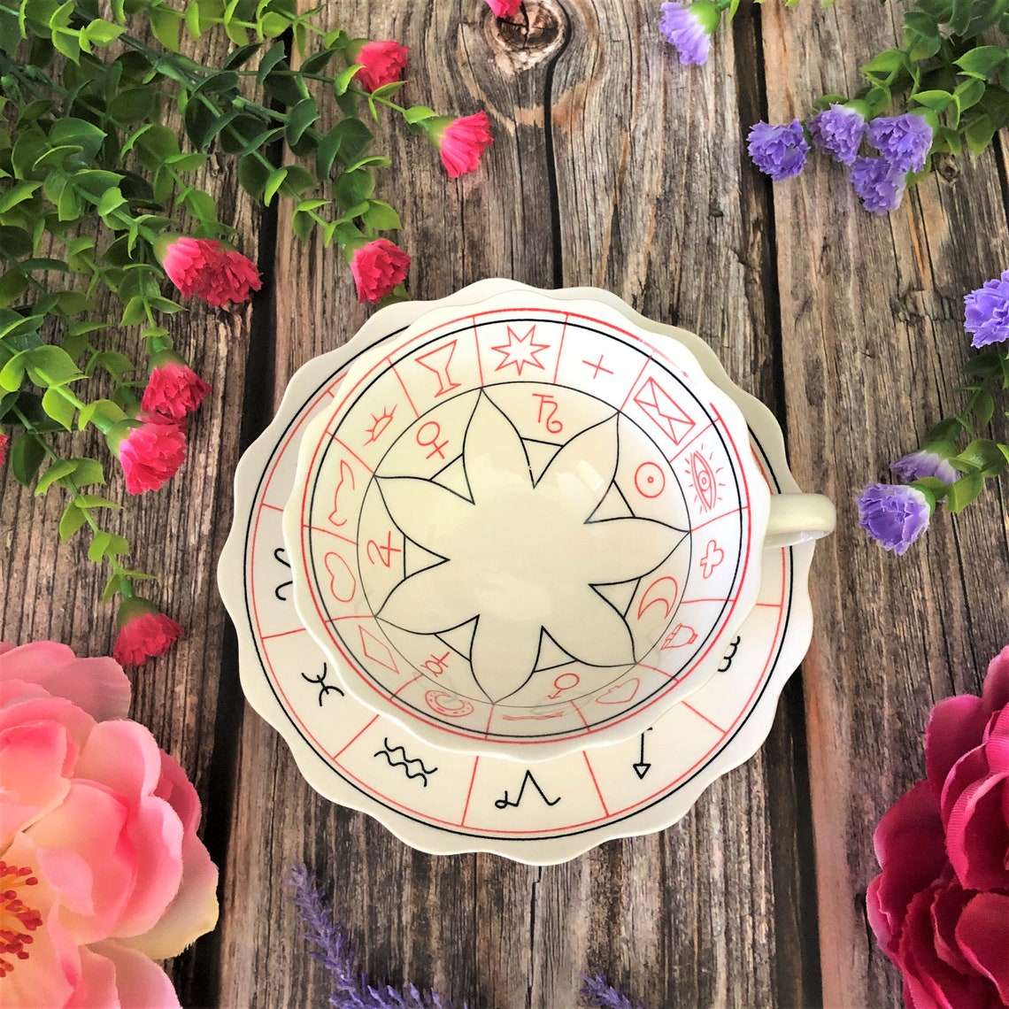The Cup of Destiny Tea Leaf Reading Divination Fortune Etsy