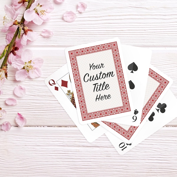 Custom Deck Of Cards, 52 Reasons Why Cards, Personalized Gift, Custom Printed Cards, Playing Cards