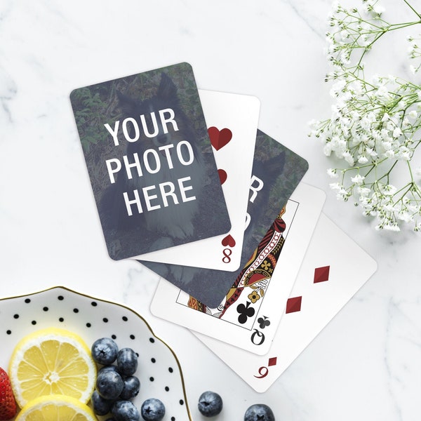 Custom Photo Deck Of Cards, Your Photo Here, Personalized Gifts, Custom Printed Cards, Playing Cards