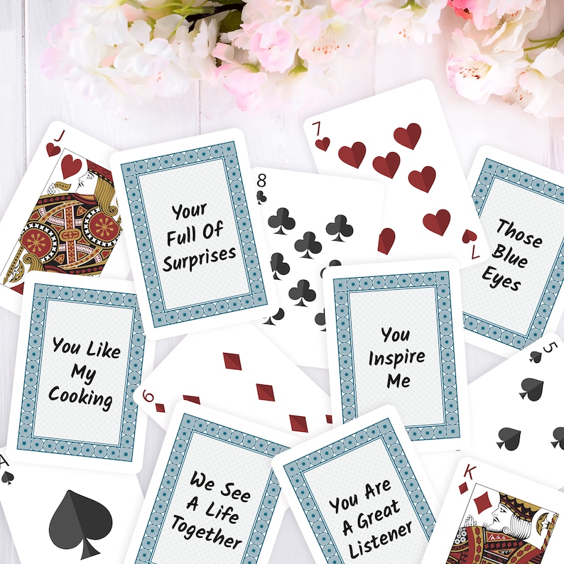 52 Reasons Why I/We Love You Deck of Cards, Blank Cards, Playing Cards, DIY Personalized Gift image 5