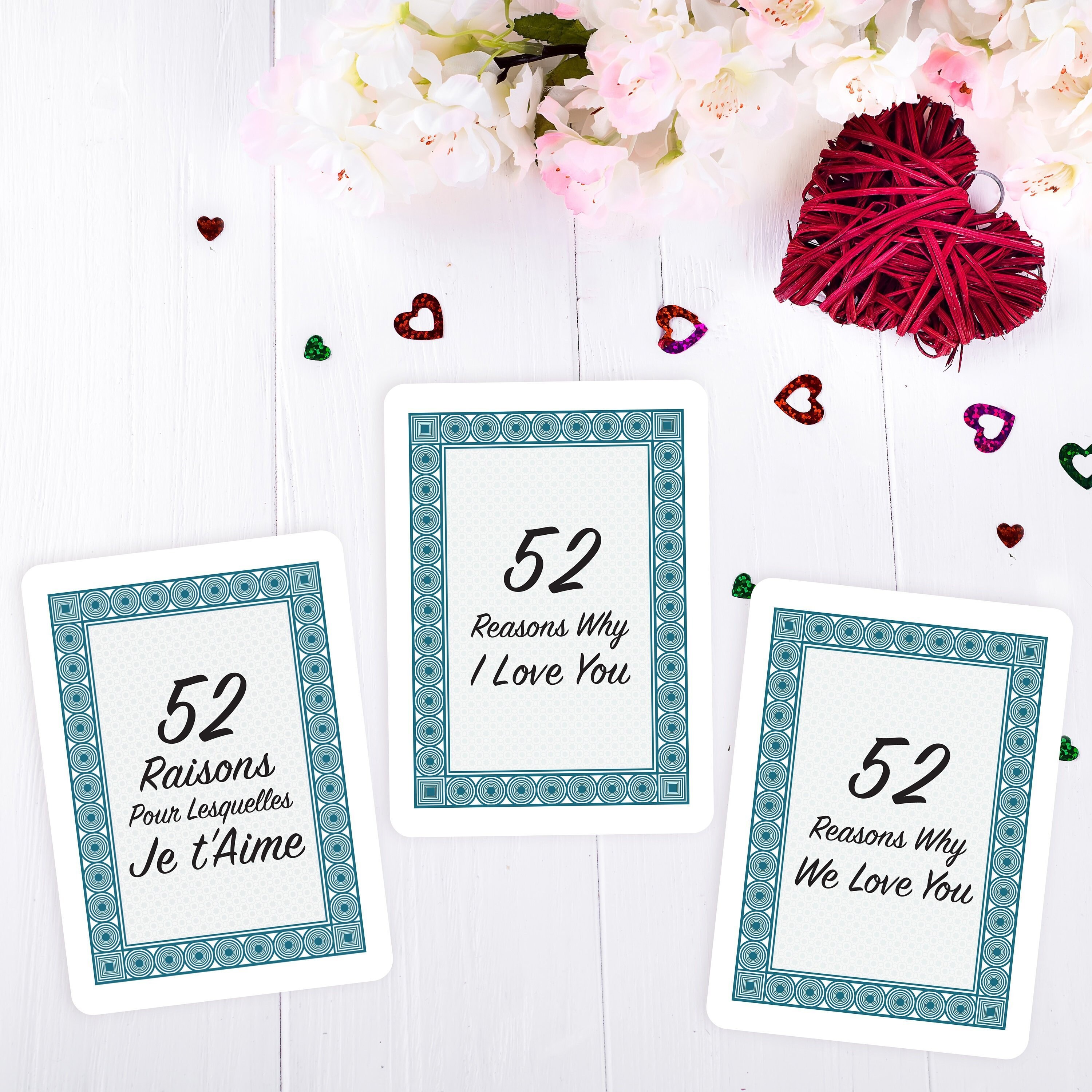 Extra Card 52 Reasons Why I Love You Etsy Extra Card 52 Reasons Why I Love You Etsy