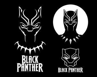 Download Round Logo Black Panther SVG Files Circle Black Panther | Etsy