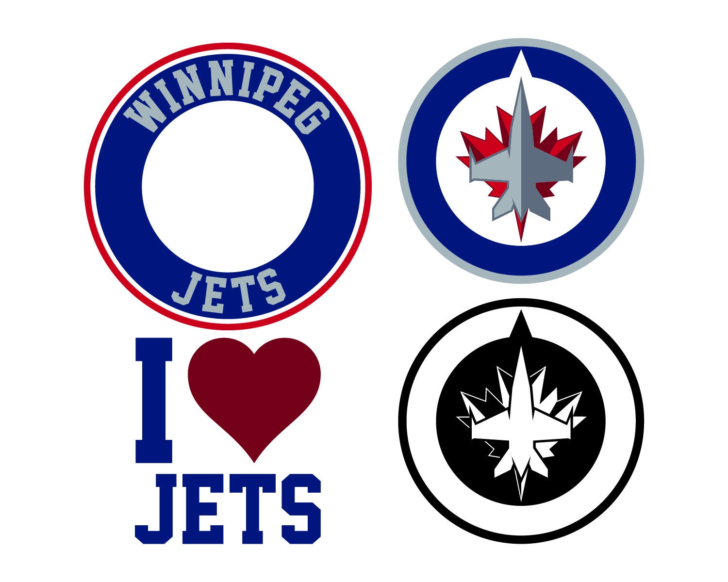 Winnipeg Jets Cut Files Winnipeg Jets SVG Files Winnipeg Etsy
