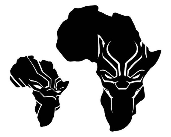 Download Africa Map Black Panther SVG Files Africa Map Black ...