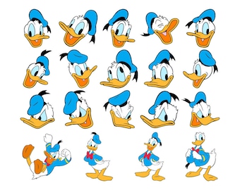 donald duck svg etsy