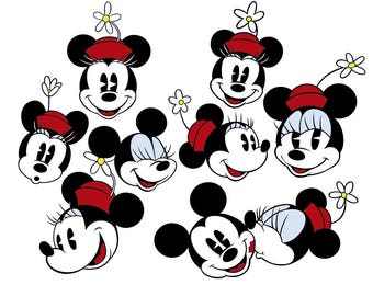 Download Minnie mouse face svg | Etsy