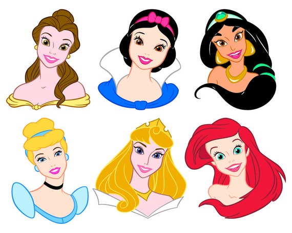 Download Princess SVG Files Snow White Cutting Files Ariel Aurora ...