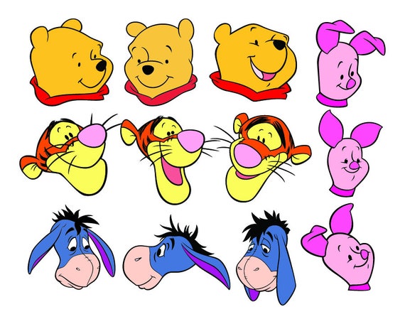 10000 Printed √ Personaggi Winnie Pooh - Disegni da ...